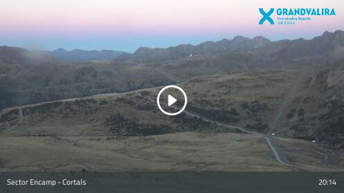Encamp (Grandvalira) Cortals snow cam captured at 12 September 2026 at 8:23 pm GMT+2