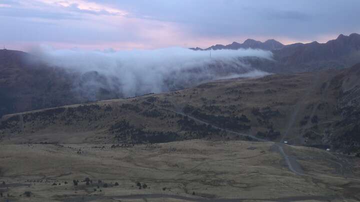 Encamp (Grandvalira) Cortals snow cam captured at 16 September 2026 at 7:56 pm GMT+2