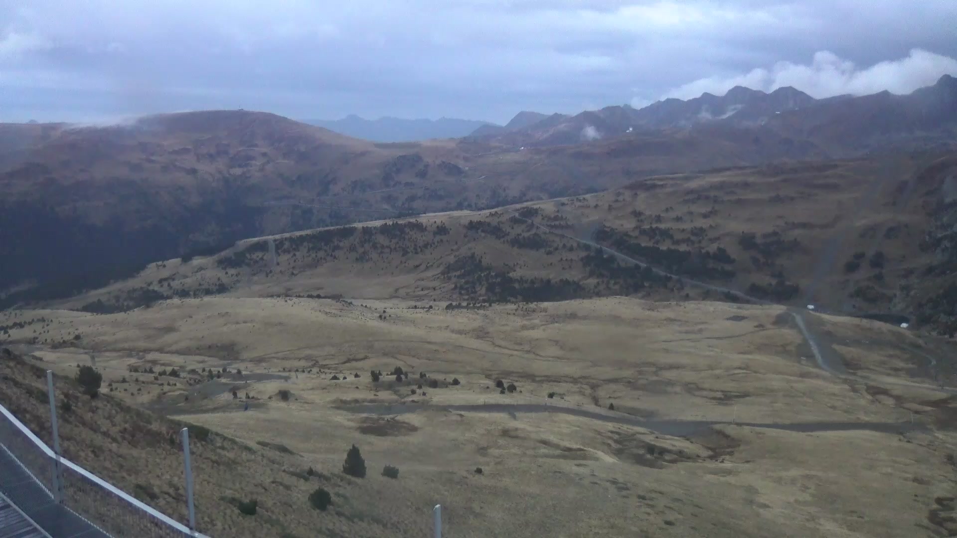 Encamp (Grandvalira) Cortals snow cam captured at 5 October 2026 at 7:44 pm GMT+2
