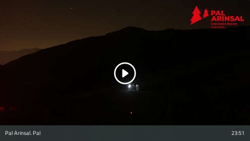 Pal La Caubella snow cam captured at 12 September 2026 at 11:55 pm GMT+2
