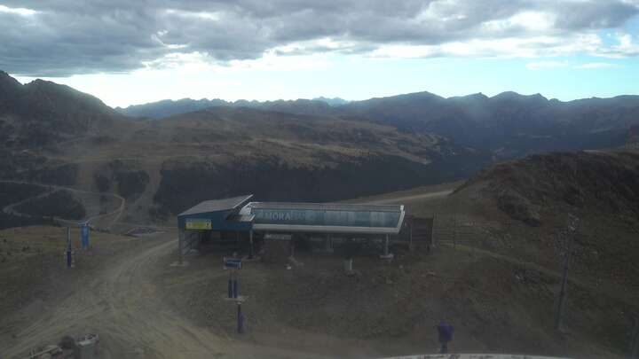 Pas de la Casa (Grandvalira) Coll Blanc snow cam captured at 15 September 2026 at 6:10 pm GMT+2