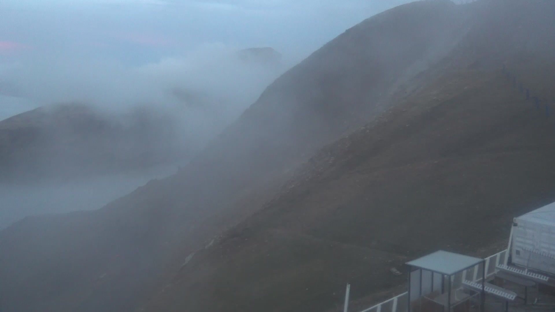 Pas de la Casa (Grandvalira) Coll Blanc snow cam captured at 4 October 2026 at 7:47 pm GMT+2