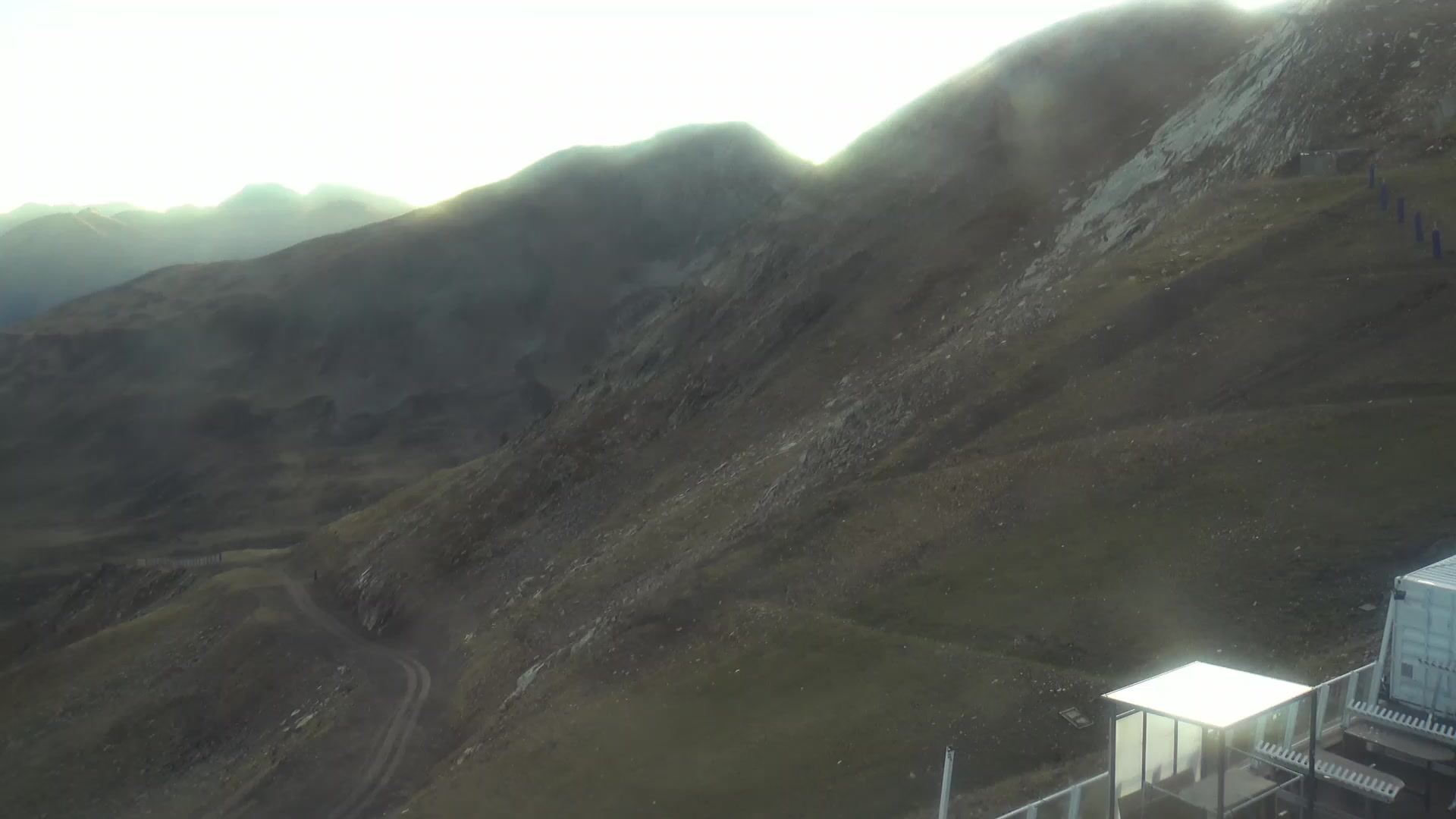 Pas de la Casa (Grandvalira) Coll Blanc snow cam captured at 6 October 2026 at 8:28 am GMT+2