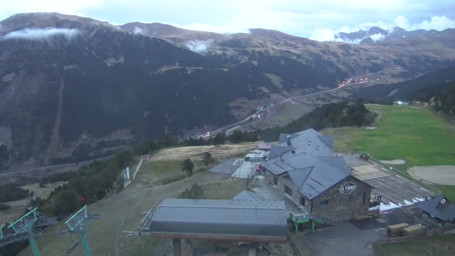 Soldeu (Grandvalira) Espiolets snow cam captured at 5 October 2026 at 7:39 pm GMT+2