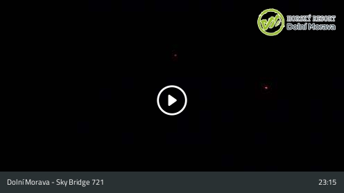 Dolní Morava Sky Bridge 721 snow cam captured at 12 September 2026 at 11:19 pm GMT+2