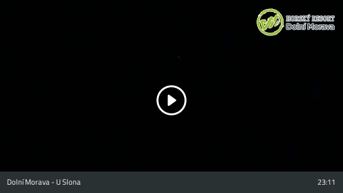 Dolní Morava U Slona snow cam captured at 12 September 2026 at 11:19 pm GMT+2