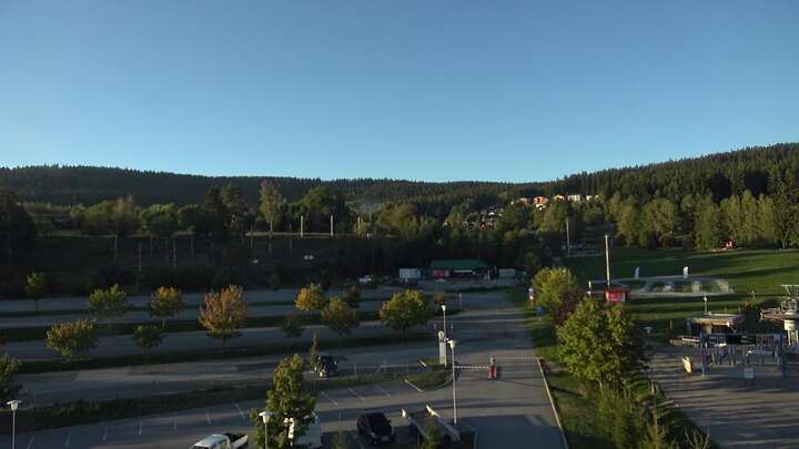 Lipno Fox Park snow cam captured at 15 September 2026 at 6:40 pm GMT+2