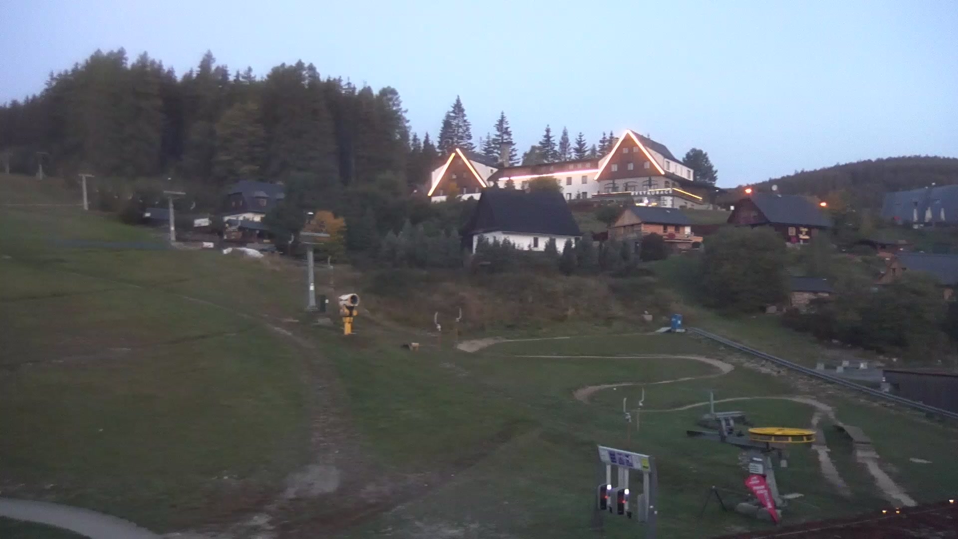 Malá Morávka Kopřivná snow cam captured at 6 October 2026 at 6:45 am GMT+2