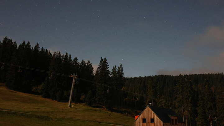 Pec pod Sněžkou Schneekope snow cam captured at 24 September 2026 at 11:45 pm GMT+2