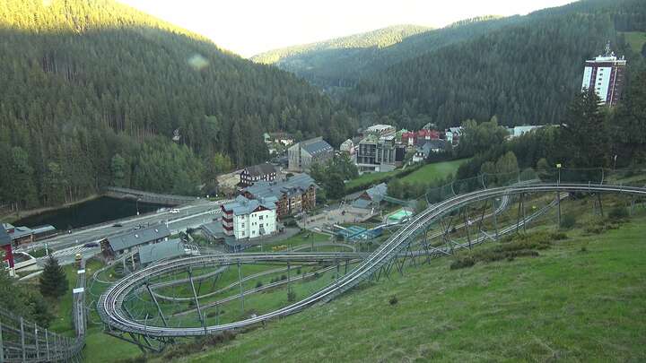 Pec pod Sněžkou Bobová dráha snow cam captured at 15 September 2026 at 6:27 pm GMT+2