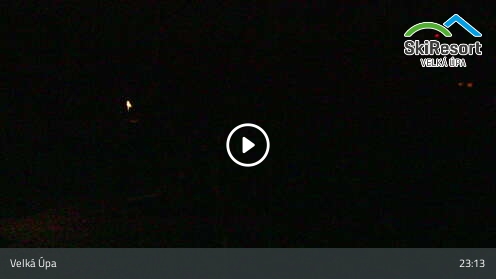 Velká Úpa Velká Úpa snow cam captured at 12 September 2026 at 11:25 pm GMT+2