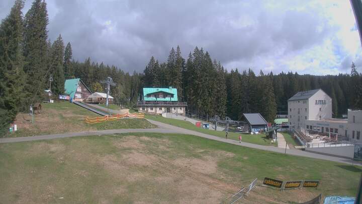 Železná Ruda Špičák snow cam captured at 22 September 2026 at 11:39 am GMT+2