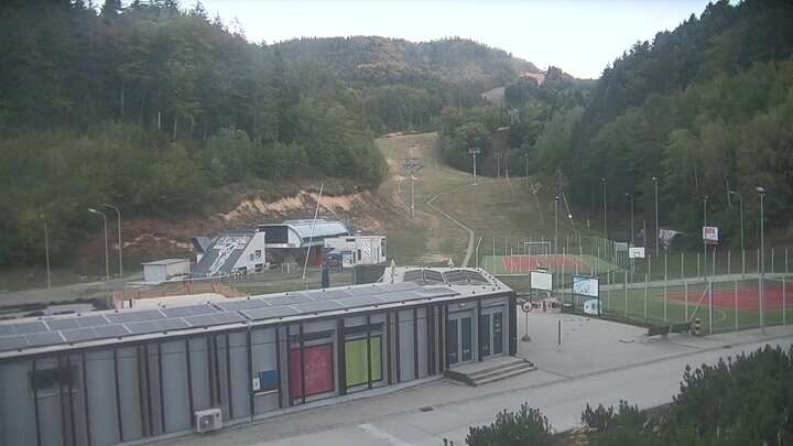 Hodruša Hámre Salamandra Resort snow cam captured at 23 September 2026 at 6:48 pm GMT+2