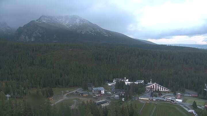 Štrbské Pleso (Interski) Mostíky snow cam captured at 21 September 2026 at 6:39 pm GMT+2