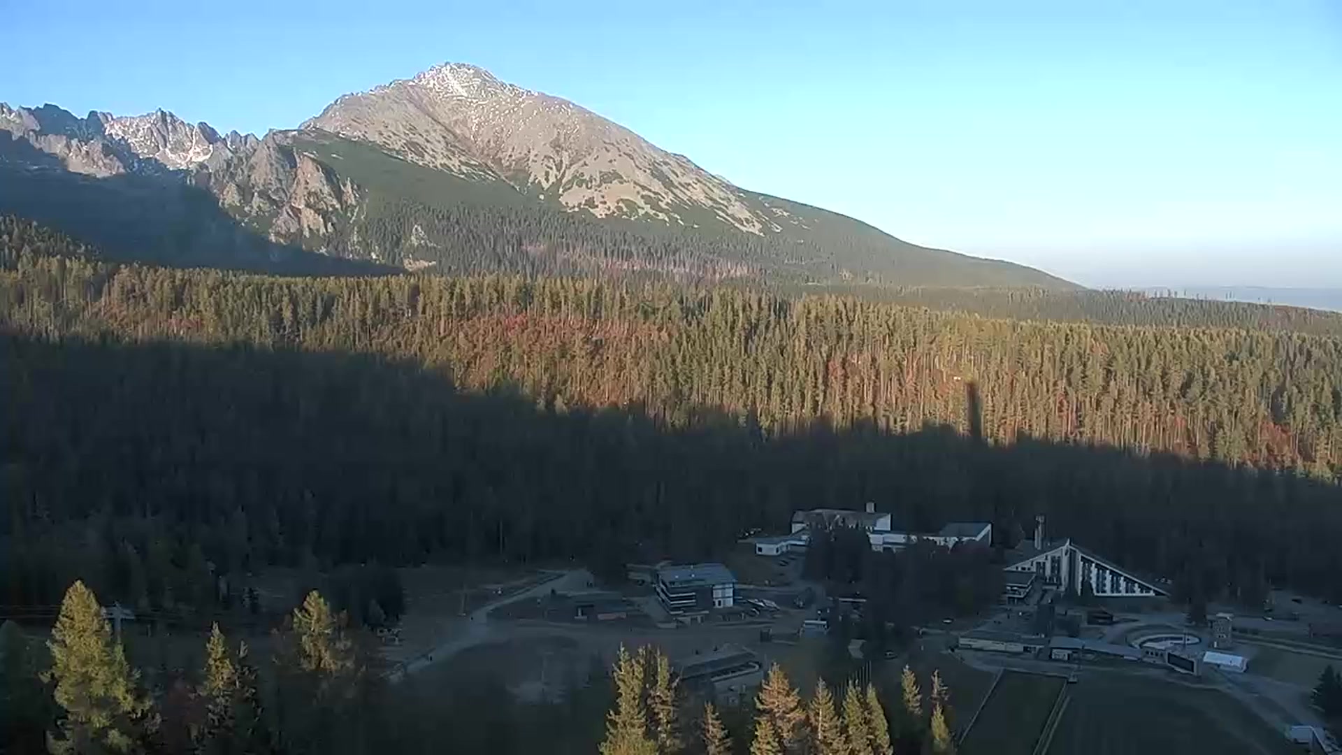 Štrbské Pleso (Interski) Mostíky snow cam captured at 3 October 2026 at 5:52 pm GMT+2
