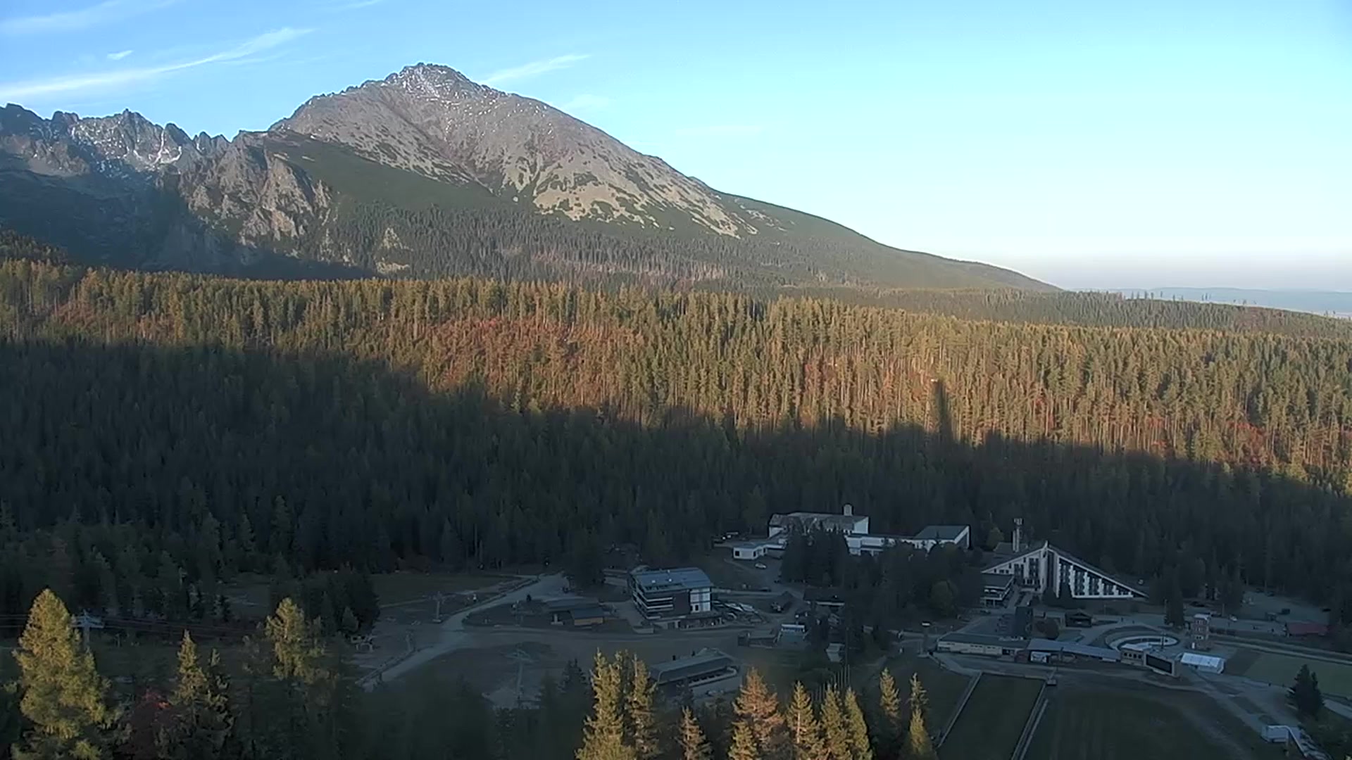 Štrbské Pleso (Interski) Mostíky snow cam captured at 4 October 2026 at 5:56 pm GMT+2