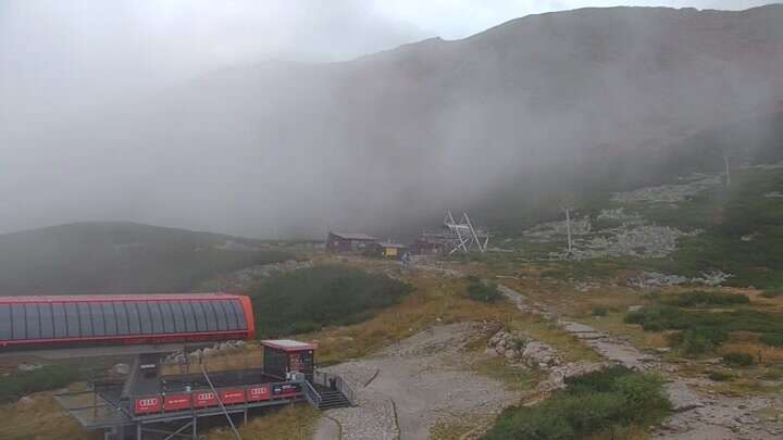 Tatranská Lomnica - Hohe Tatra (Skalnaté pleso) Skalnaté pleso snow cam captured at 14 September 2026 at 6:59 pm GMT+2