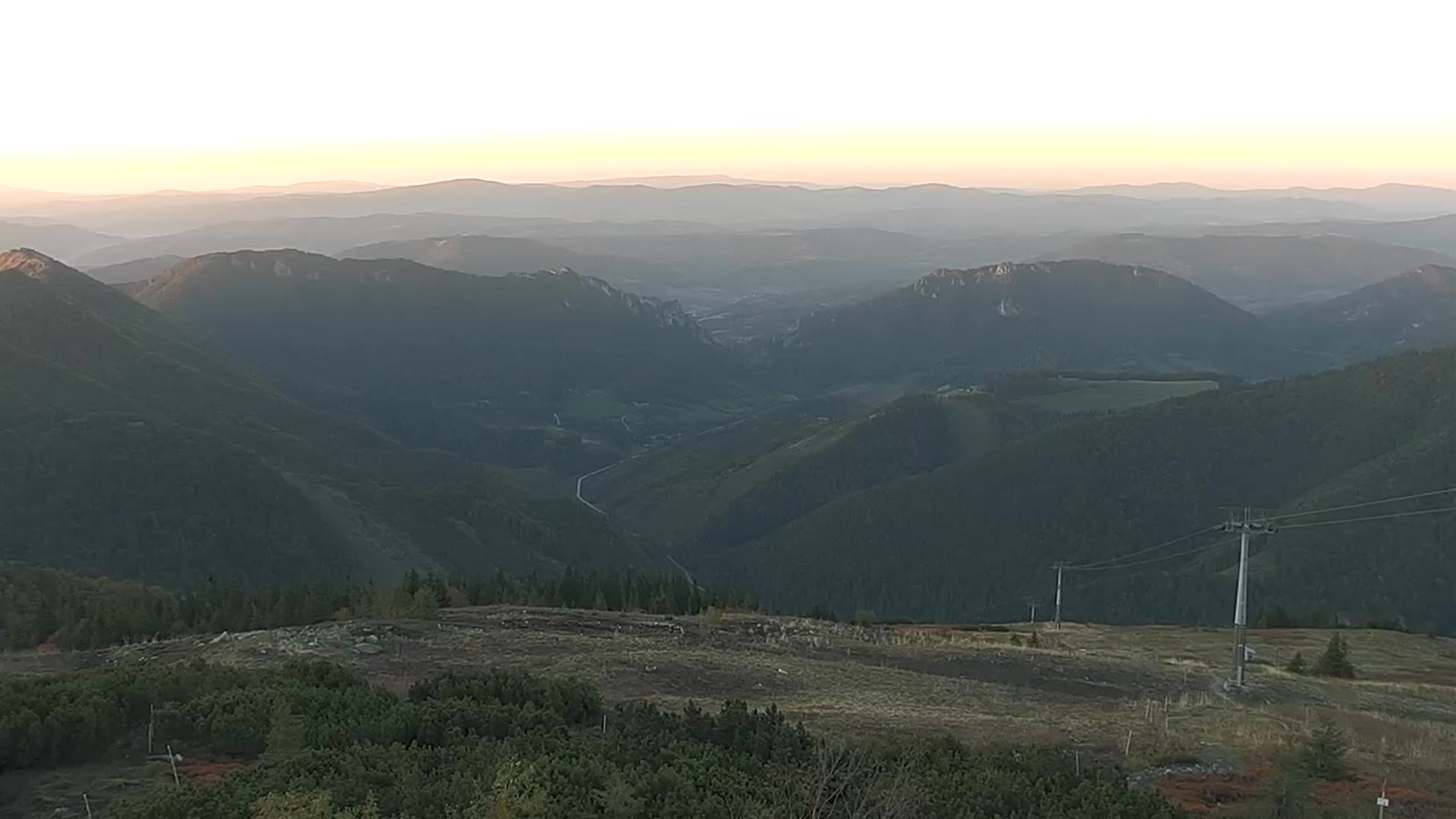 Terchová (Vrátna Malá Fatra) Vrátna - Chleb snow cam captured at 3 October 2026 at 6:15 pm GMT+2