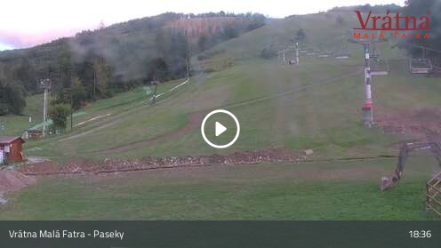 Terchová (Vrátna Malá Fatra) Vrátna snow cam captured at 12 September 2026 at 6:52 pm GMT+2