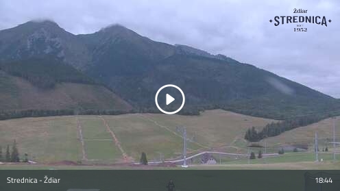 Ždiar Skicentrum Strednica snow cam captured at 12 September 2026 at 6:53 pm GMT+2