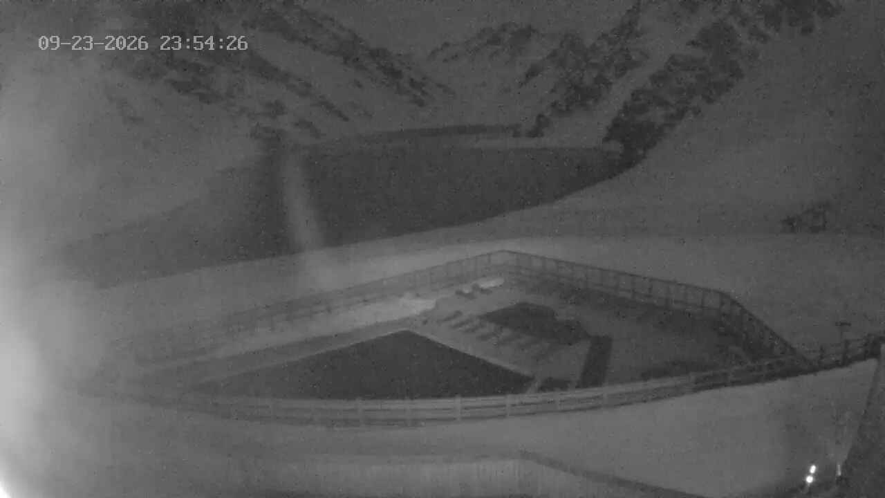 Portillo Inca Lake snow cam captured at 23 September 2026 at 11:55 pm GMT-3