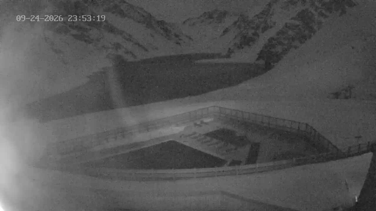 Portillo Inca Lake snow cam captured at 24 September 2026 at 11:53 pm GMT-3