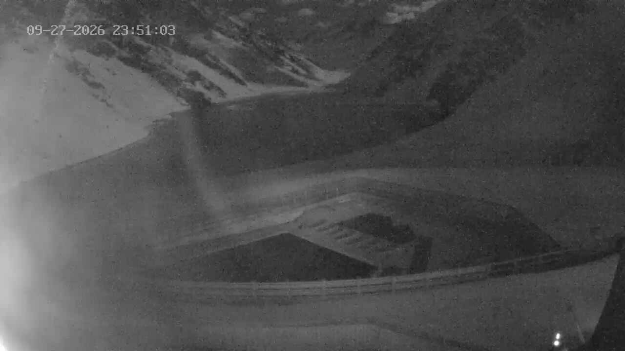 Portillo Inca Lake snow cam captured at 27 September 2026 at 11:51 pm GMT-3