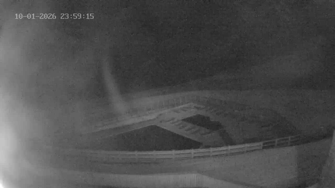 Portillo Inca Lake snow cam captured at 1 October 2026 at 11:59 pm GMT-3