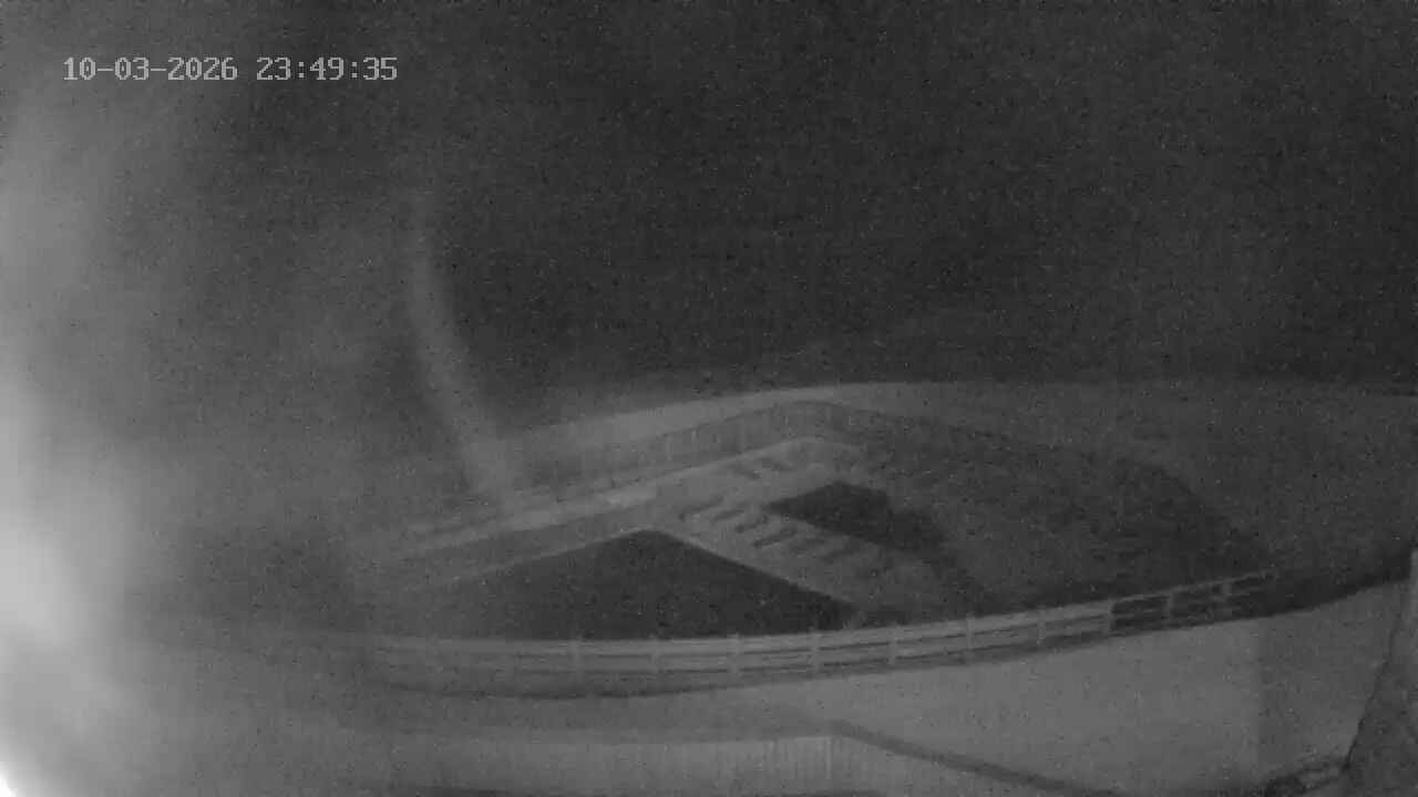 Portillo Inca Lake snow cam captured at 3 October 2026 at 11:50 pm GMT-3
