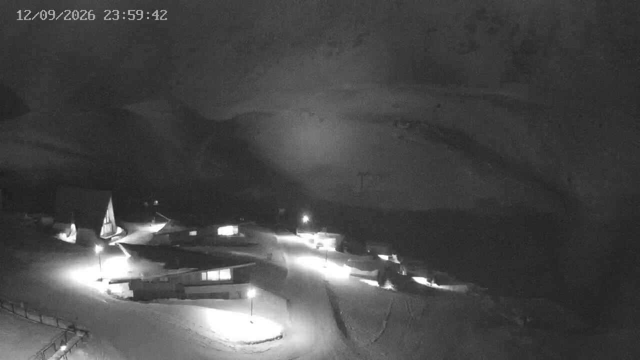 Portillo Roca Jack snow cam captured at 12 September 2026 at 11:59 pm GMT-3