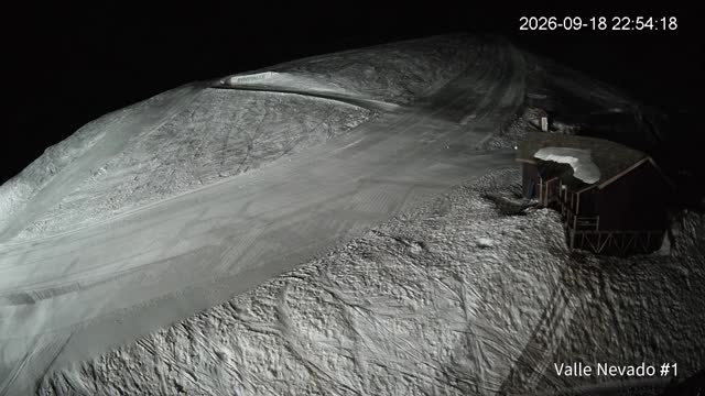 Valle Nevado La Fourchette snow cam captured at 18 September 2026 at 11:53 pm GMT-3