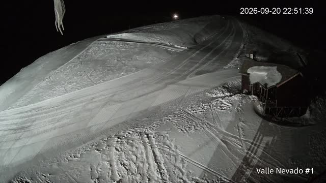 Valle Nevado La Fourchette snow cam captured at 20 September 2026 at 11:51 pm GMT-3