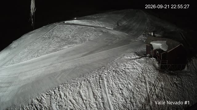 Valle Nevado La Fourchette snow cam captured at 21 September 2026 at 11:54 pm GMT-3