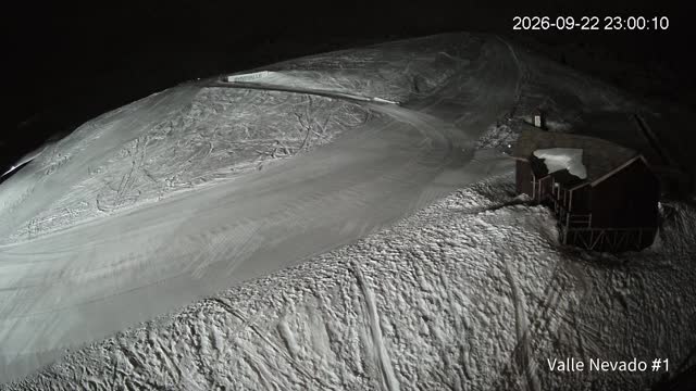 Valle Nevado La Fourchette snow cam captured at 22 September 2026 at 11:59 pm GMT-3