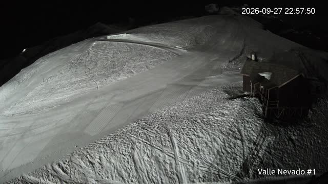 Valle Nevado La Fourchette snow cam captured at 27 September 2026 at 11:58 pm GMT-3