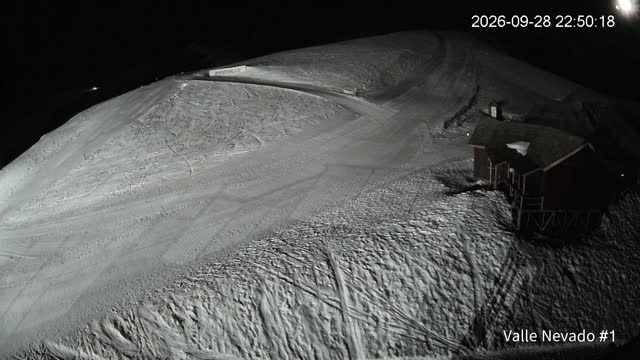 Valle Nevado La Fourchette snow cam captured at 28 September 2026 at 11:50 pm GMT-3