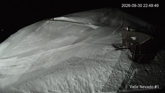 Valle Nevado La Fourchette snow cam captured at 30 September 2026 at 11:49 pm GMT-3