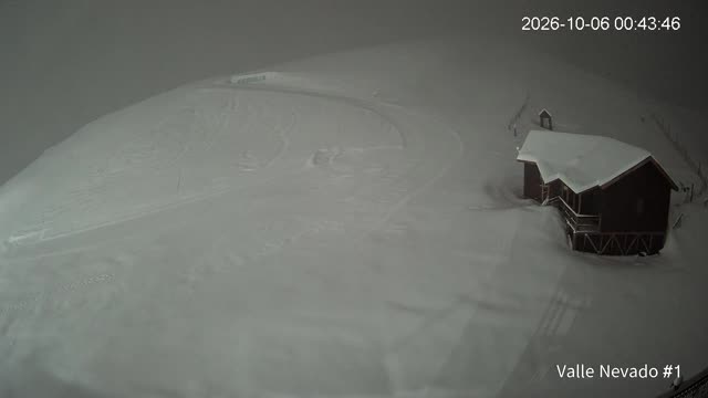 Valle Nevado La Fourchette snow cam captured at 6 October 2026 at 1:43 am GMT-3
