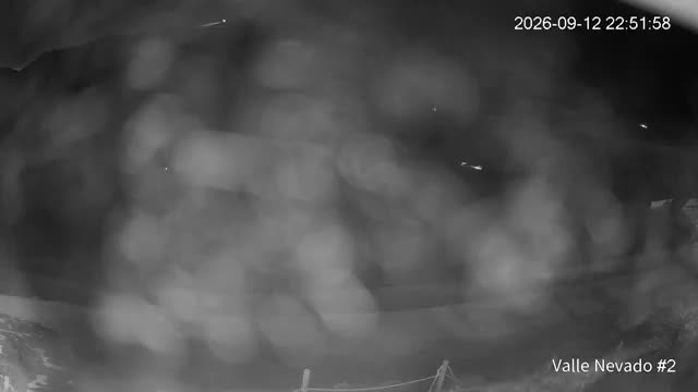 Valle Nevado Hotel Puerta del Sol snow cam captured at 12 September 2026 at 11:52 pm GMT-3