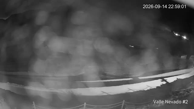 Valle Nevado Hotel Puerta del Sol snow cam captured at 14 September 2026 at 11:59 pm GMT-3