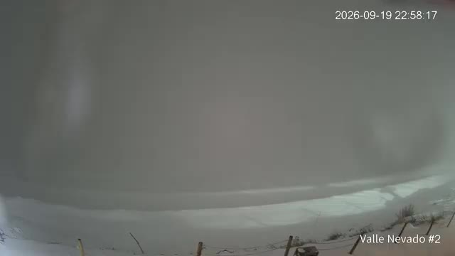 Valle Nevado Hotel Puerta del Sol snow cam captured at 19 September 2026 at 11:58 pm GMT-3