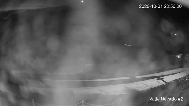 Valle Nevado Hotel Puerta del Sol snow cam captured at 1 October 2026 at 11:50 pm GMT-3