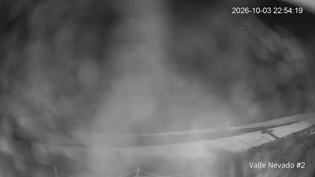 Valle Nevado Hotel Puerta del Sol snow cam captured at 3 October 2026 at 11:54 pm GMT-3