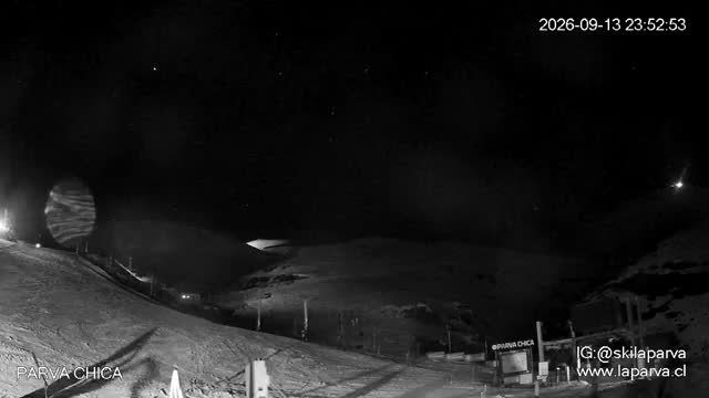La Parva Parva Chica snow cam captured at 13 September 2026 at 11:53 pm GMT-3