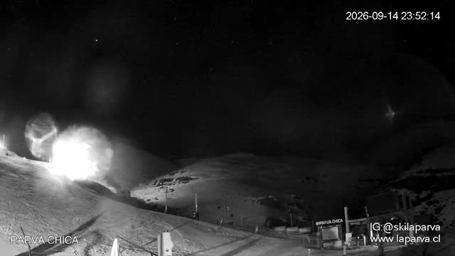 La Parva Parva Chica snow cam captured at 14 September 2026 at 11:52 pm GMT-3