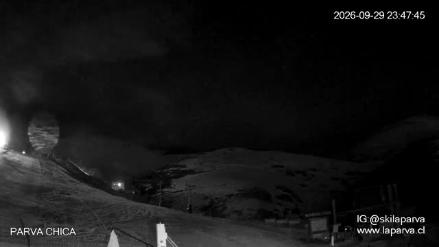 La Parva Parva Chica snow cam captured at 29 September 2026 at 11:47 pm GMT-3