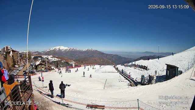 La Parva Ski School snow cam captured at 15 September 2026 at 1:15 pm GMT-3