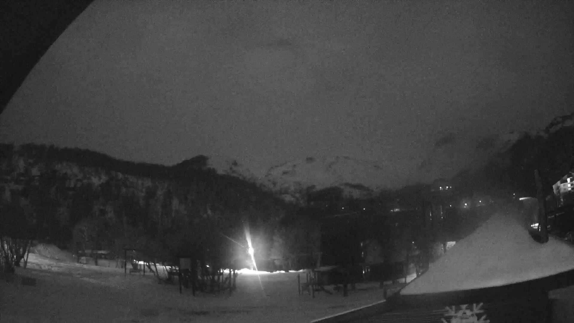 Nevados de Chillán Plaza Tata snow cam captured at 21 September 2026 at 11:57 pm GMT-3