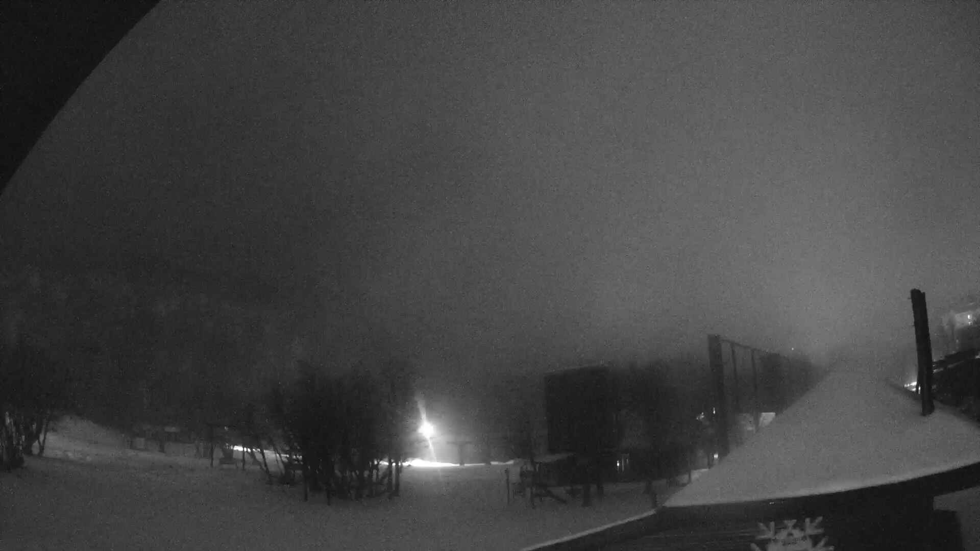 Nevados de Chillán Plaza Tata snow cam captured at 3 October 2026 at 11:54 pm GMT-3