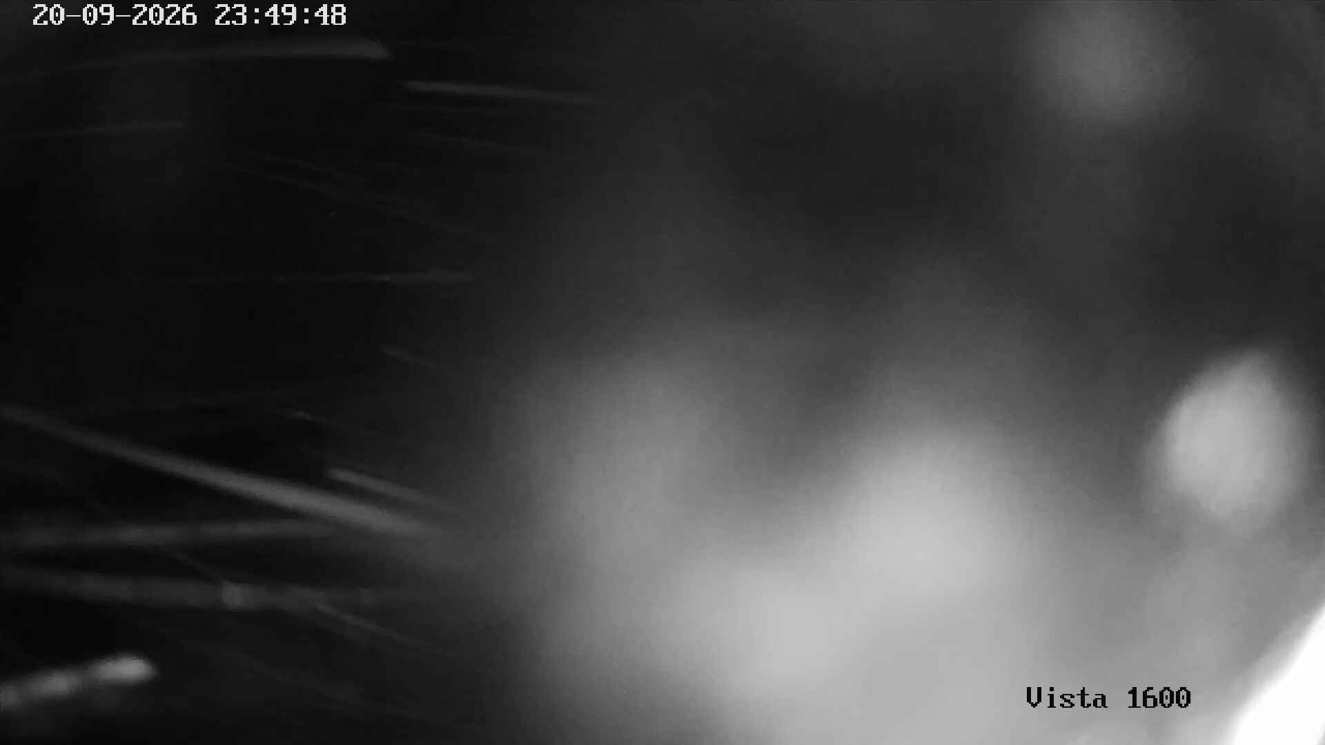 Corralco View at 1600 m snow cam captured at 20 September 2026 at 11:49 pm GMT-3